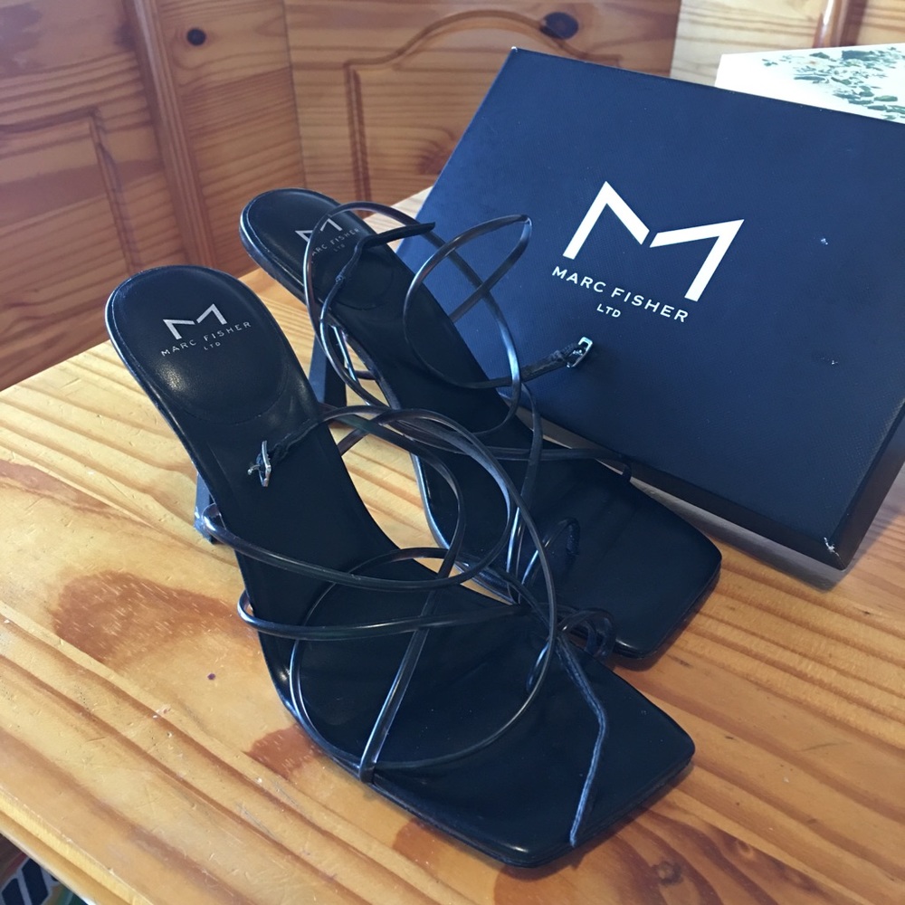 MARC FISHER STRAPPY HEELS